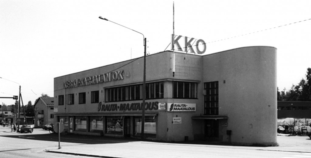 Funkistalo Keski-Karjalan Osuuskaupan aikoihin 1980-luvulla.